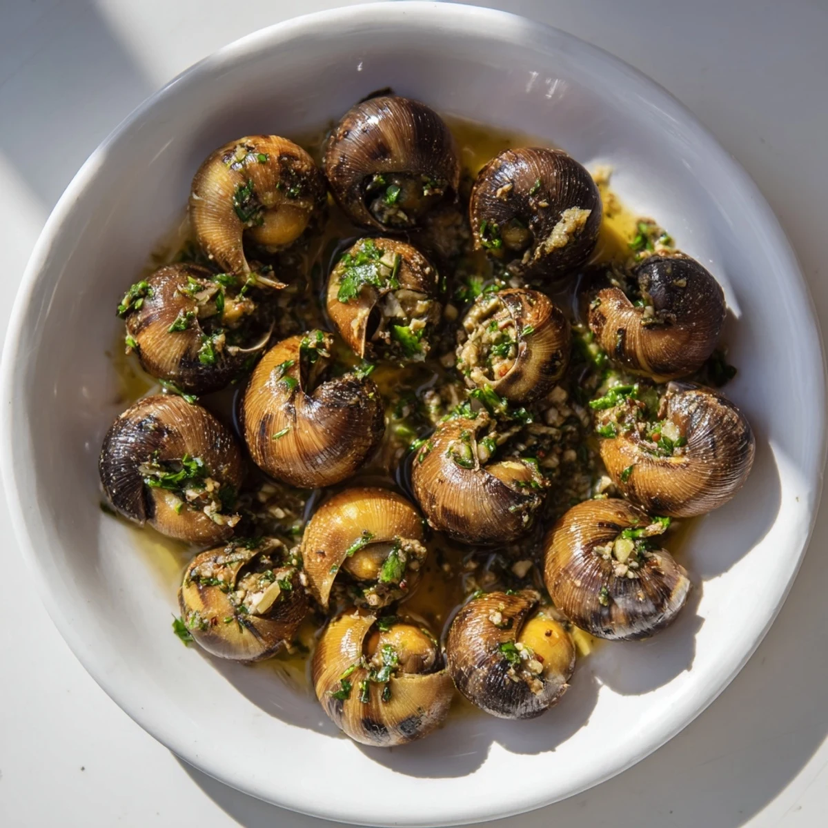 Close-up of perfectly cooked pan-seared scallops, showcasing a rich garlic butter sauce, delicious.