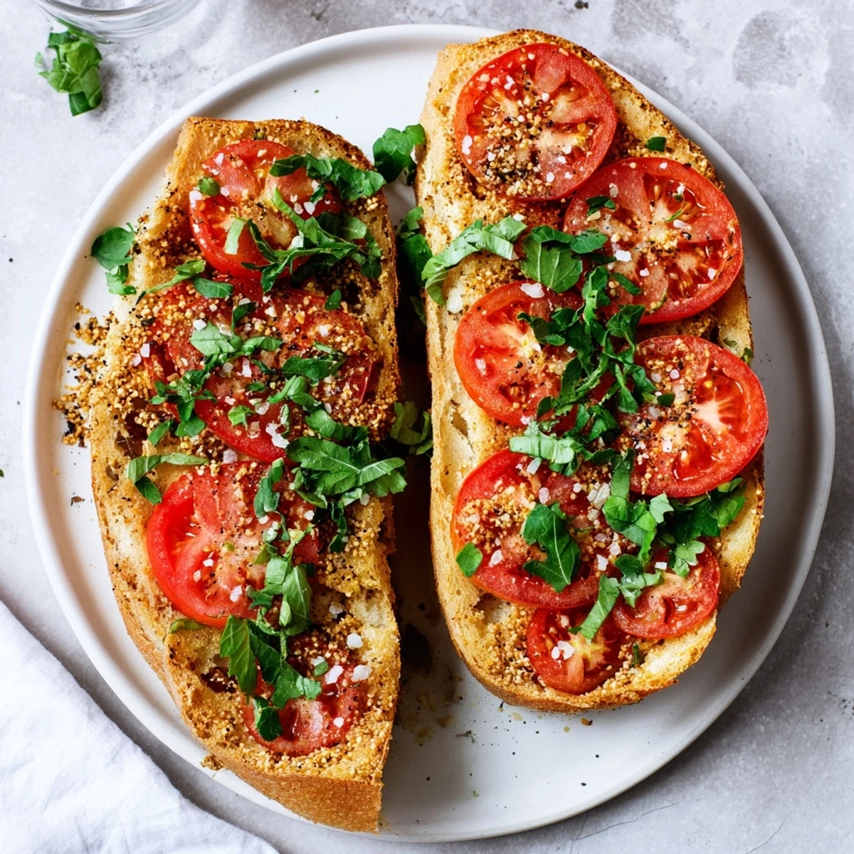 Simple Tomato Basil Flatbread