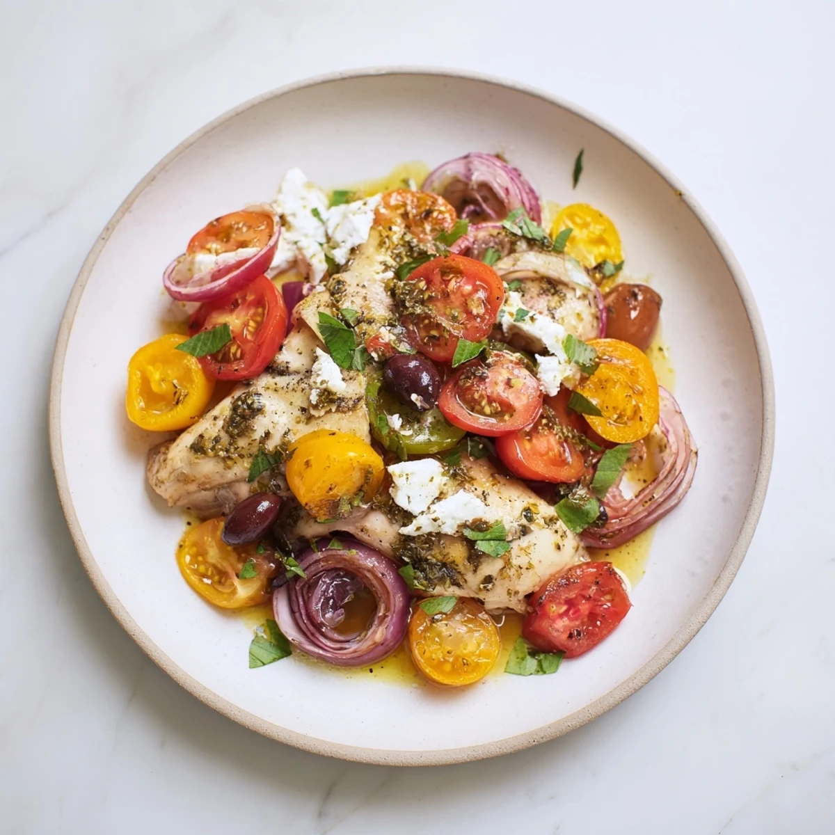 Easy Sheet Pan Greek Chicken