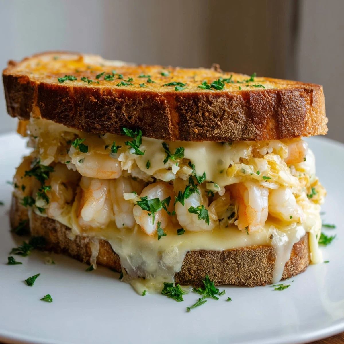 Golden, melty Quick Shrimp Grilled Cheese, a delicious twist on a classic, perfect for lunch.