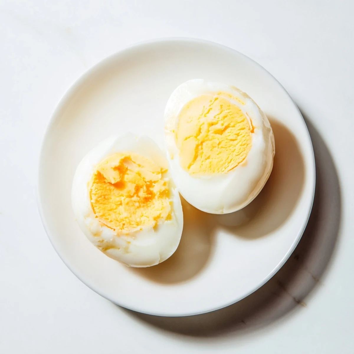 Easily peel these air fryer boiled eggs; enjoy them in a salad or as a satisfying snack.