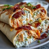 Buffalo Chicken Cream Cheese Pinwheel