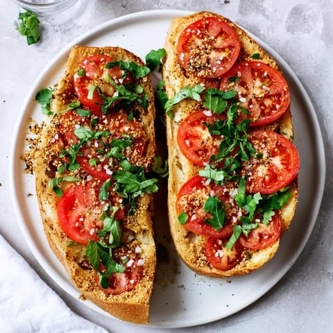 Simple Tomato Basil Flatbread