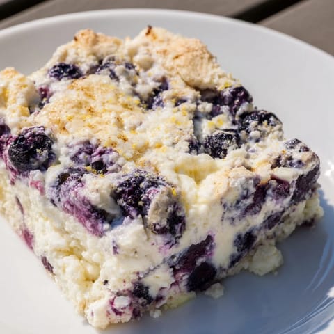 Blueberry Cottage Cheese Bake