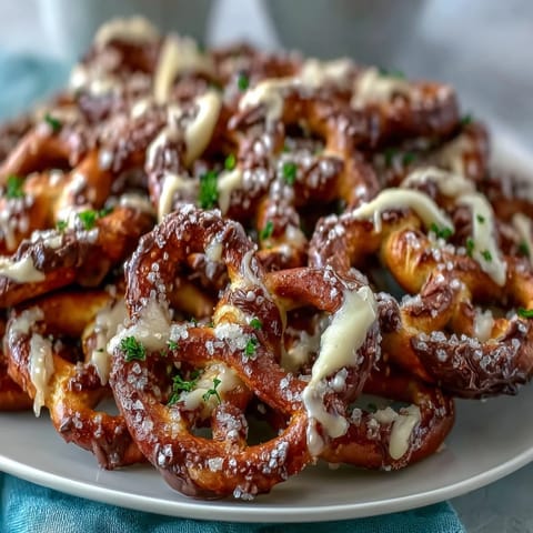 St Patricks Shamrock Pretzel Bites