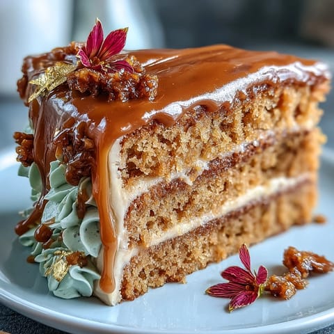 Taurus Cake: Earthy butterscotch layers topped with floral buttercream and fresh blossoms.