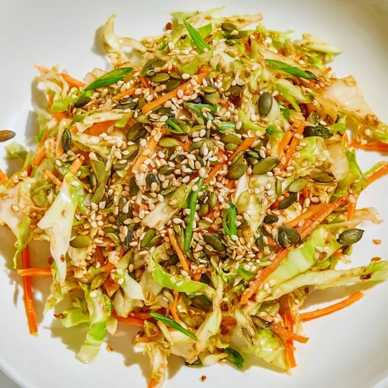 A colorful bowl of Cabbage Core Slaw Salad, offering a delicious and healthy side dish option.