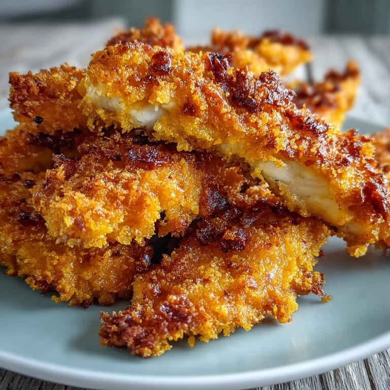 Crispy Turmeric Chicken Tenders baking on a wire rack, infused with warm spices.