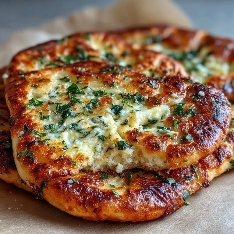 Stretchy The Best Easy Garlic Naan Bread dough rolled out on a wooden surface ready for the skillet.