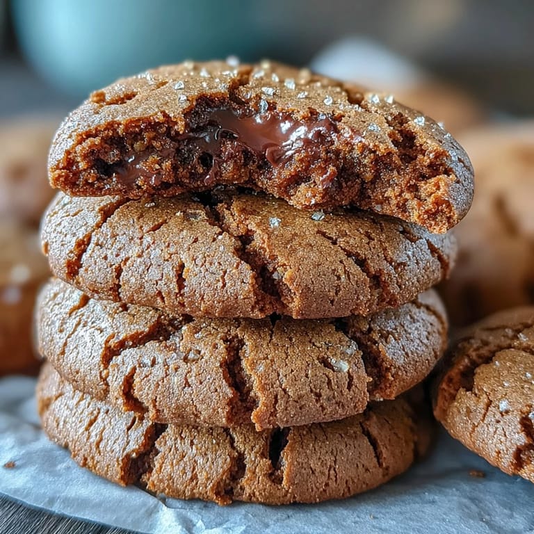 Golden-edged Hojicha Cookies with a smoky aroma sit beside a cup of roasted green tea.