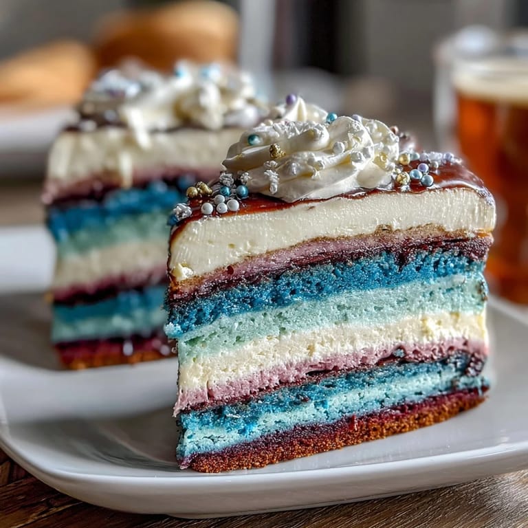 Four-layer celebration cake featuring a stunning ombre effect, perfect for graduation parties and milestone events