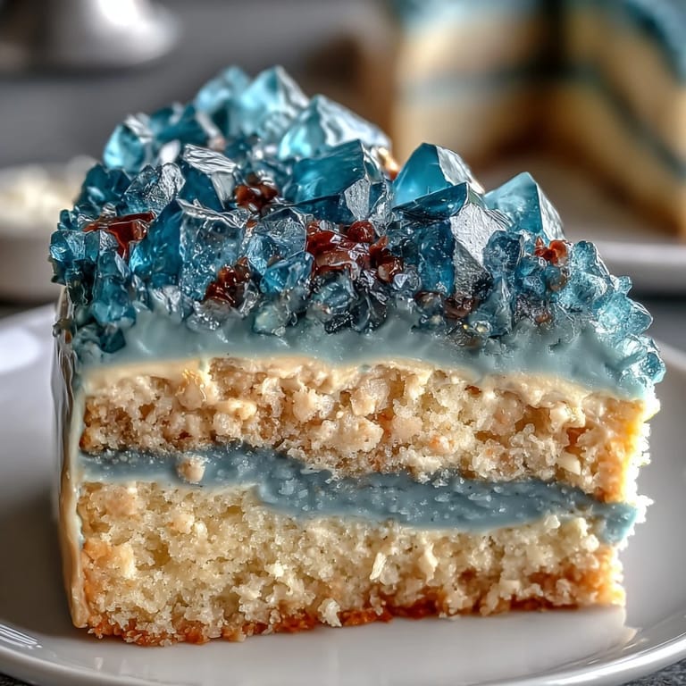Elegant graduation cake showcasing a teal and gold geode slice design, perfect for honoring graduates with a sophisticated, eye-catching centerpiece.