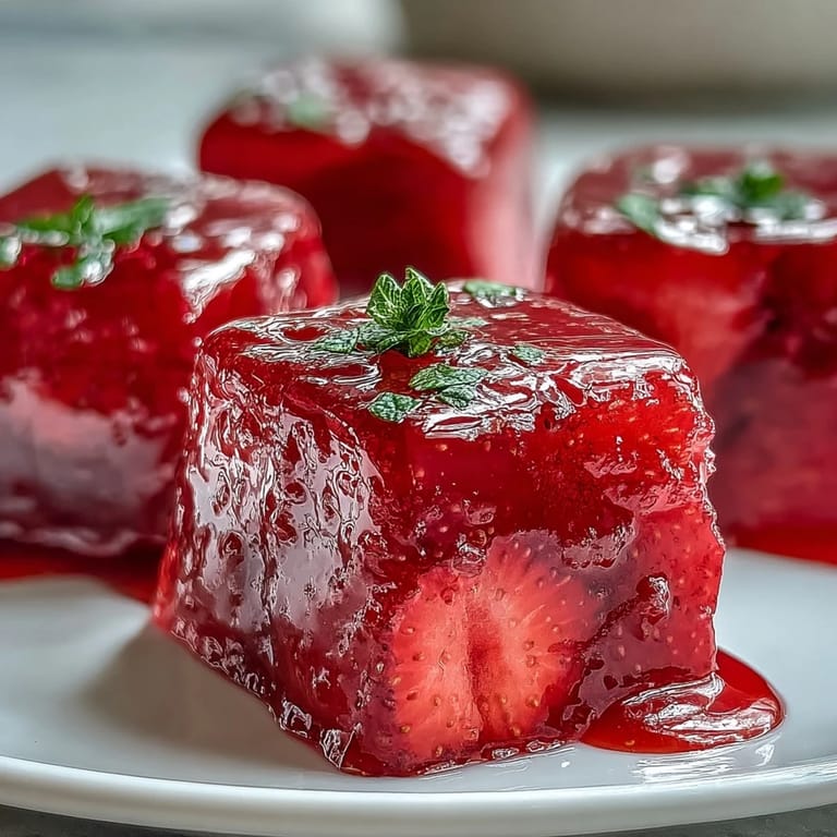 Taste this luscious Strawberry Rose Gelatin Mosaic Cake, a refreshing, jewel-toned dessert.