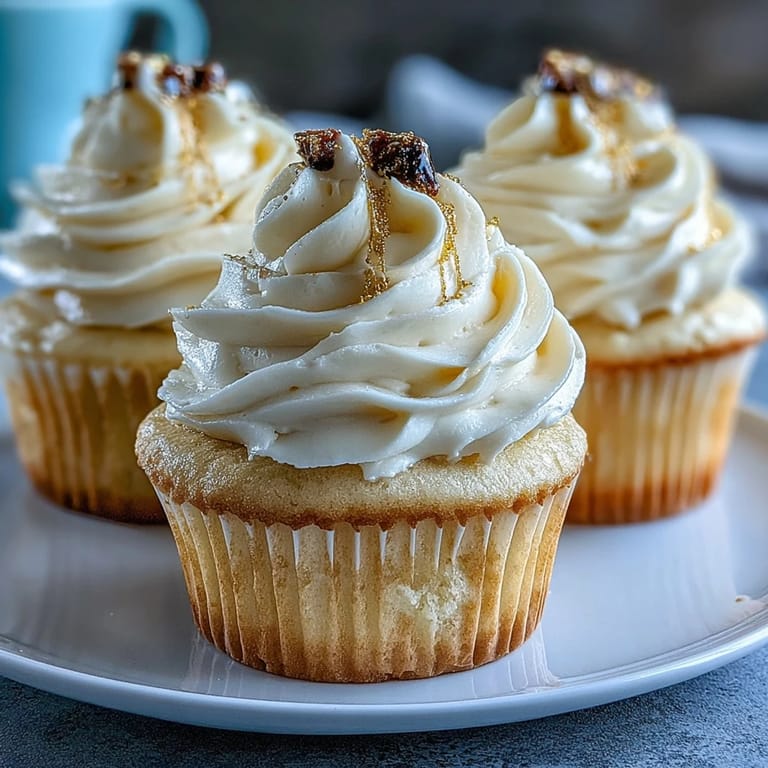 Deliciously decorated graduation cupcakes show edible black and gold fondant caps.