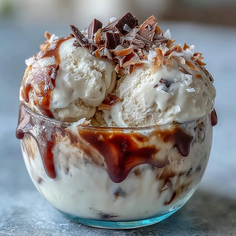 Tropical coconut cold brew float with creamy vanilla ice cream, perfect for summer.
