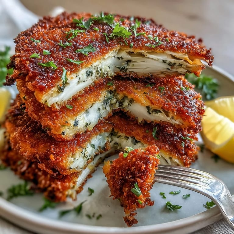 Deliciously crispy Vegetarian Cabbage Schnitzel, a hearty meatless German-inspired dish.