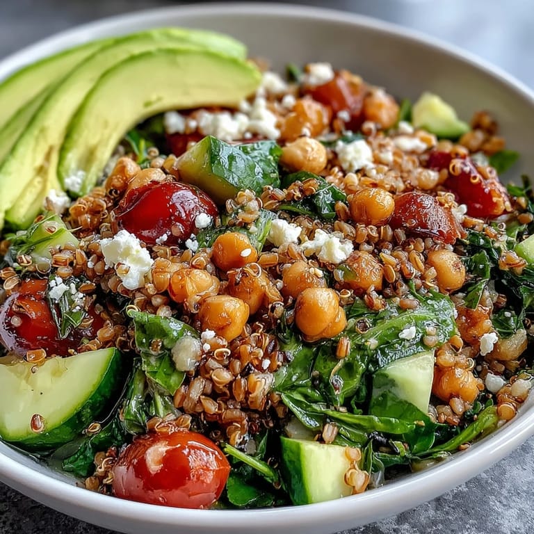 A delicious, wholesome Ancient Grains Bowl ready for a satisfying lunch or dinner.